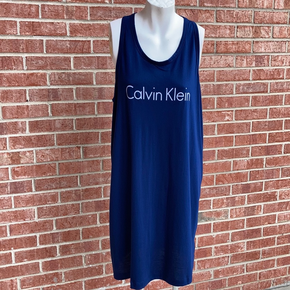 Calvin Klein Sleepwear Navy Racer-Back Sleepshirt